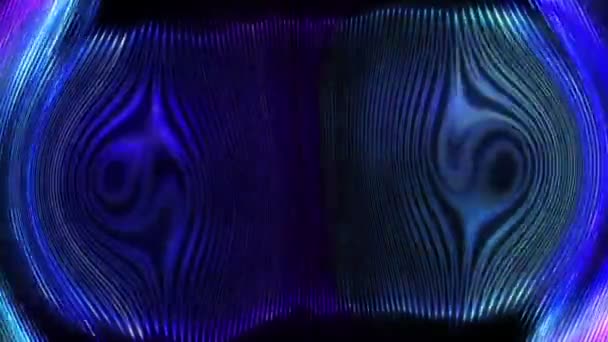 Kolorowe Futurystyczne Kształty Poruszające Się Losowo Czarnym Tle — Wideo stockowe