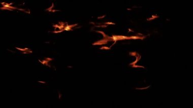 Arıza Efektleriyle Soyut Ateş ve Duman Arkaplanı
