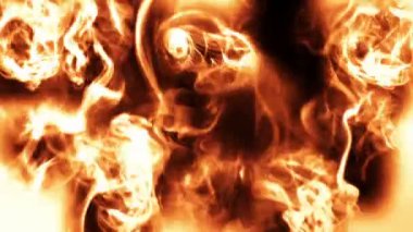 Soyut parlayan ateş arka plan animasyon döngüsü