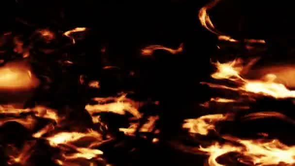 Absztrakt Tűz Füst Háttér Hibahatásokkal — Stock videók