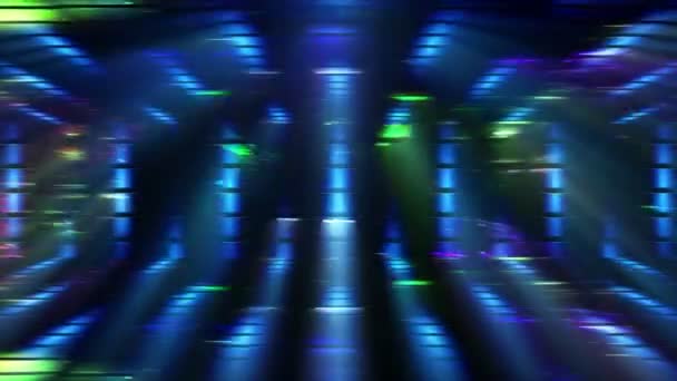Абстрактный Светящийся Голубой Фон — стоковое видео