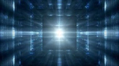 Soyut parlayan mavi arkaplan döngüsü