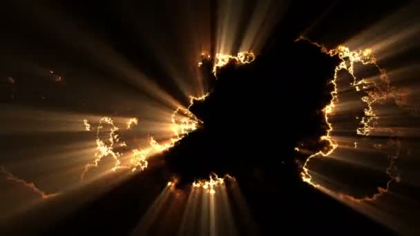 Glühend Abstraktes Licht Hintergrundschleife — Stockvideo