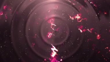 Soyut Arkaplan Döngüsü ve Parlayan Işık Efektleri