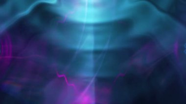 Soyut Arkaplan Döngüsü ve Parlayan Işık Efektleri