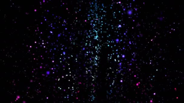 Πολύχρωμο Αφηρημένο Λαμπερό Φόντο Σωματιδίων — Αρχείο Βίντεο
