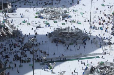 Hacılar, Mescid-i Haram çevresinde Al-Kabe Mekke, Suudi Arabistan