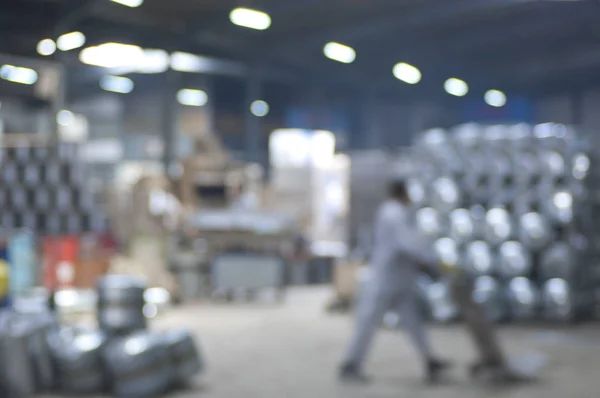 Abstrato Desfocado Imagem Fundo Industrial Uma Fábrica Aquecedores Água Interior — Fotografia de Stock