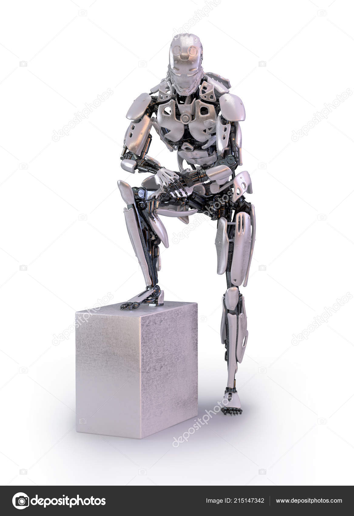 Male Humanoid Robot Android Cyborg