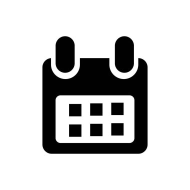 Takvim basit simgesi logosu