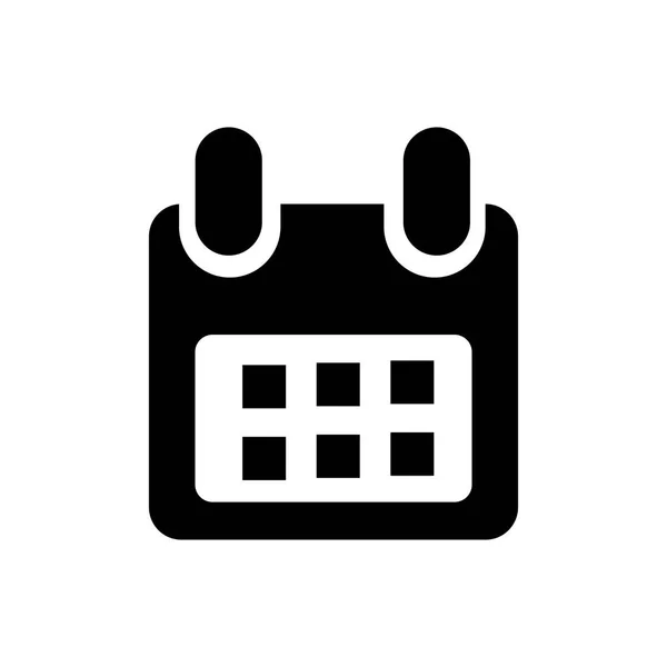 Calendário Logotipo Ícone Simples — Fotografia de Stock