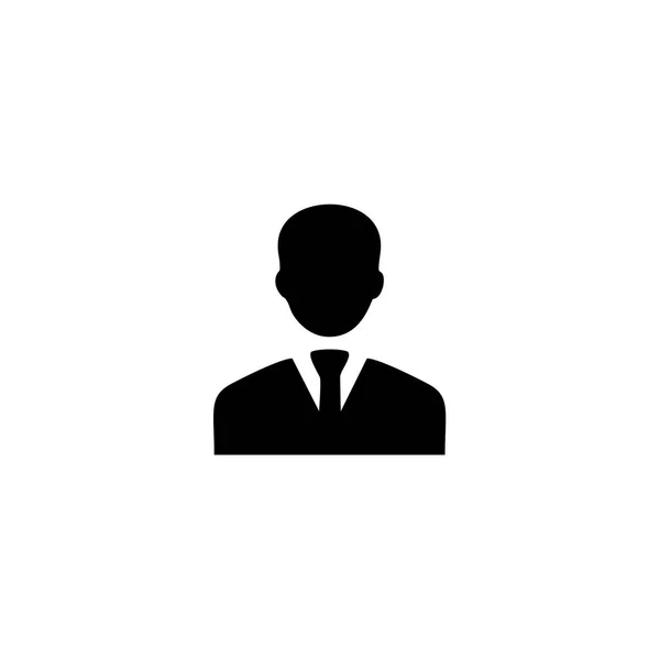 Hombre Negocios Icono Simple Logotipo —  Fotos de Stock