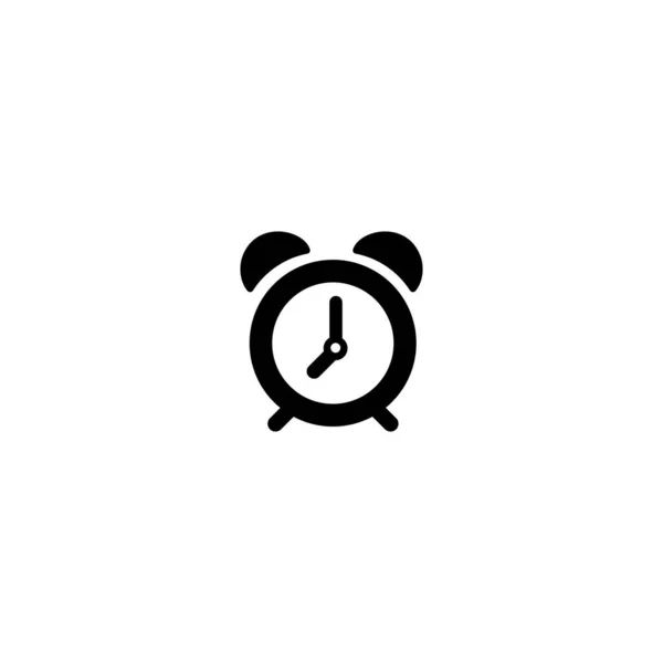 Alarm Clock Icon Vector Illustration Flat Design Style Vector Alarm — Stock Vector