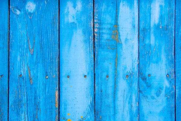 Blauwe verticale achtergrond van oude houten planken — Stockfoto