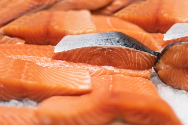 Salmon from Norway at Bergen market, Norway. — Stock Photo, Image