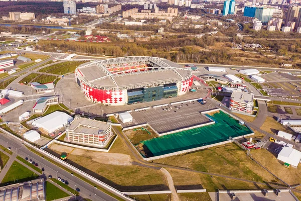 Moscou, Rússia Vista do Estádio Otkrytie Arena Spartak Stadium em Moscou — Fotografia de Stock