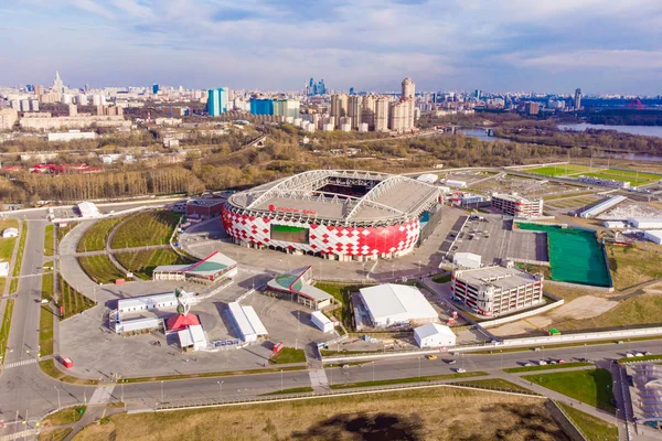 Москва, Россия Вид на стадион "Спартак" в Москве — стоковое фото