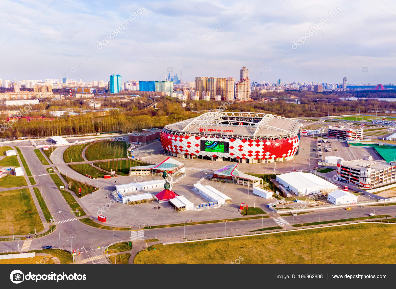 Otkritie Arena Spartak Stadium in Moscow Editorial Photography