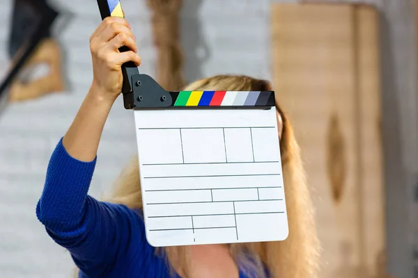 Behind the scenes of video production or video shooting — Stock Photo, Image
