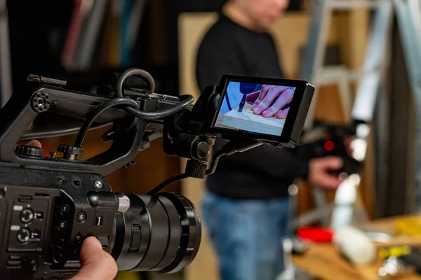 Dans les coulisses de la production vidéo ou du tournage vidéo — Photo