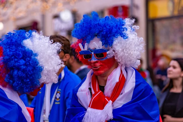 Moscou, Rússia, 20 de junho de 2018. Copa do Mundo 2018, fãs de futebol em — Fotografia de Stock