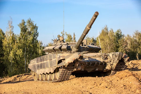 Harci tank. Katonai koncepciót. A gyakorlatok tartály. — Stock Fotó