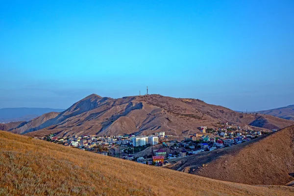 Schönheit Naturlandschaft, Blick von oben auf Hügel - horizontales Foto — Stockfoto