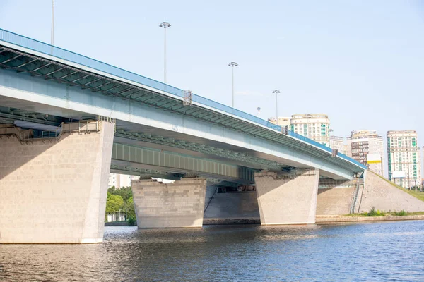 Bridge over the river in Moscow at day time.