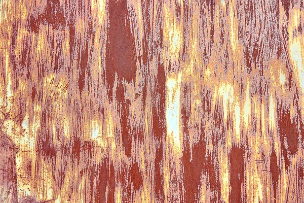 Old Distressed Brown Terracotta Copper Rusty Background with Rough Texture Multicolored Inclusions. Stained Gradient Coarse Grainy Surface. Wallpaper