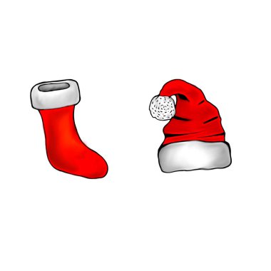 Noel süs arka plan izole. Öğeleri dekorasyon için.