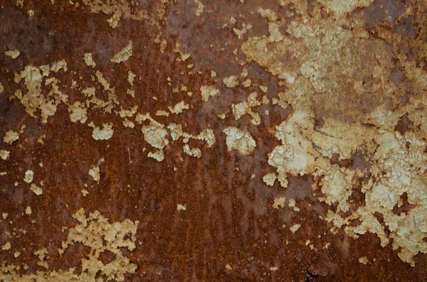 Roest Geoxideerde Achtergrond Oud Ijzeren Paneel Rood Bruin Zwart Roest — Stockfoto