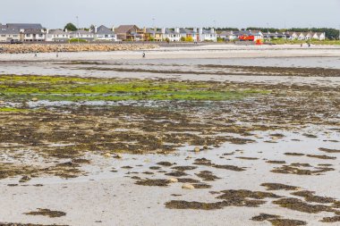 Salthill plaj ve binalar, Galway, İrlanda