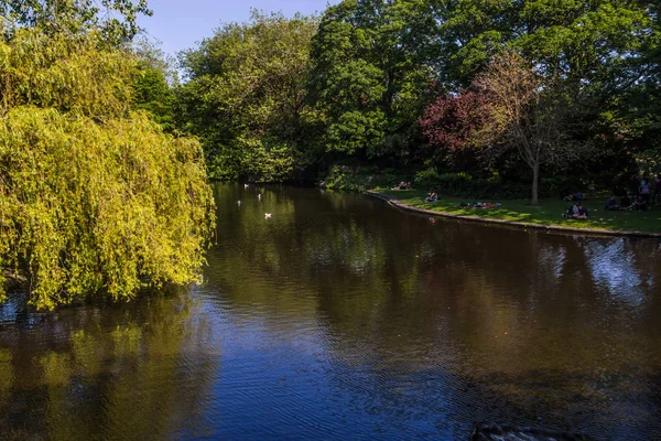 Lac Stephen Green Park Dublin Irlande — Photo