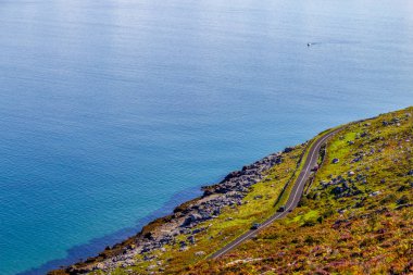 Galway bay içinde geçmiş, Fanore, Clare, İrlanda ile Burren yol iz