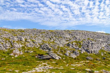 Burren şekilde dağ taş izi, Ballyvaughan, Clare, İrlanda