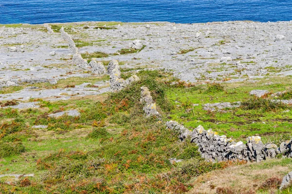 バレン山石の壁 Fanore クレア アイルランドの Fanore ビーチ — ストック写真