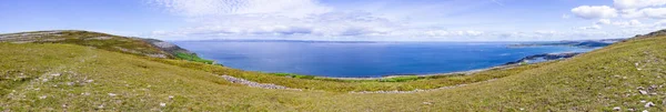 Panorama Della Baia Galway Ballyvaughan Burren Way Trail Clare Irlanda — Foto Stock