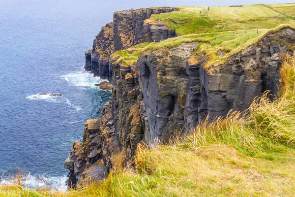 Cliffs Moher Kayalar Okyanus Doolin Clare Rlanda — Stok fotoğraf