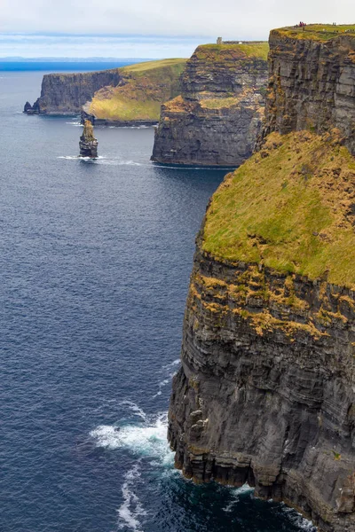 Βράχους Και Ωκεανού Στο Clare Cliffs Moher Doolin Ιρλανδία — Φωτογραφία Αρχείου