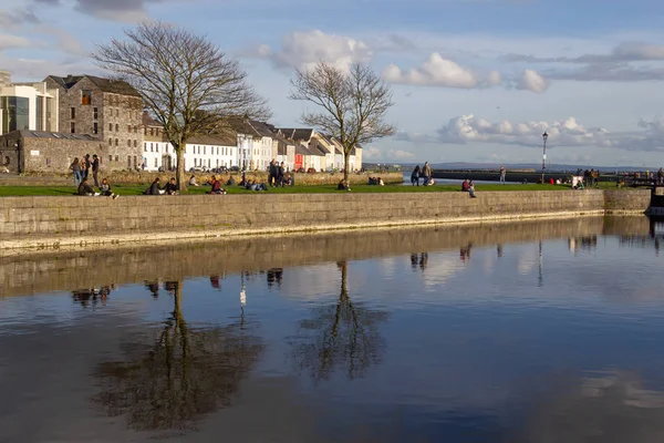 Galway City View Corrib Nehir Rlanda Ile — Stok fotoğraf