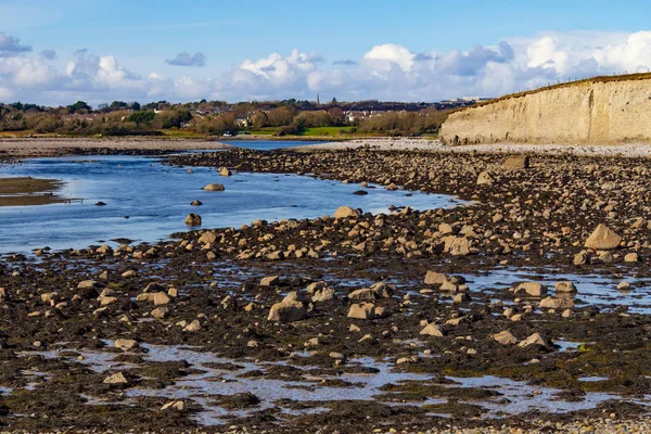 Cliff Göl Okyanus Silverstrand Beach Galway Rlanda — Stok fotoğraf