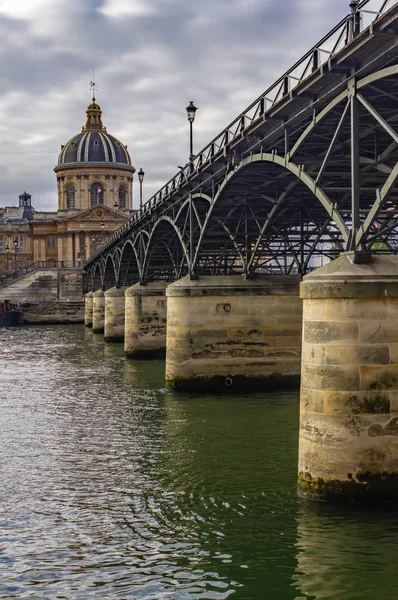 Pont Des Arts Institut France Paris — стокове фото