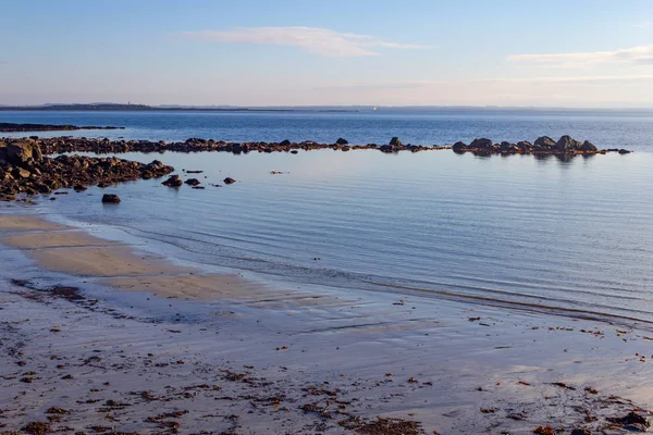 Rotsen Zand Strand Zout Hill Galway Ierland — Stockfoto