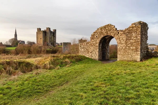 Ruins and church around Trim castle, Meath, Ireland