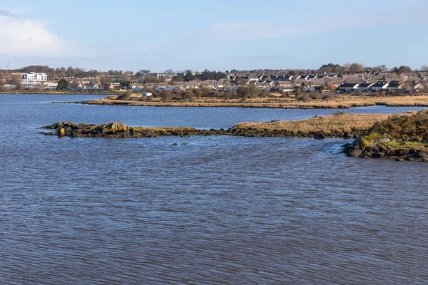 Lough Atalia Con Edificios Ciudad Galway Irlanda —  Fotos de Stock