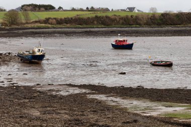 Oranmore, Galway bay bir iskele tekneler