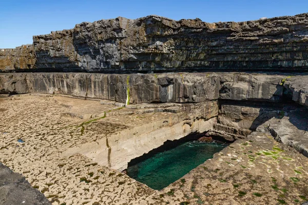 Cliffs and worm hole in Inishmore