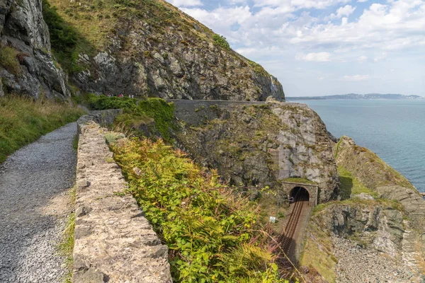 Cliff walk trail in Bray — Stock Photo, Image