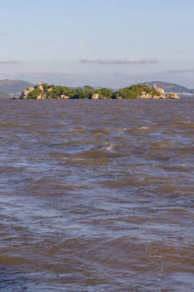 Ilha Das Pedras Brancas Adası Guaiba Gölü Rio Grande Sul — Stok fotoğraf