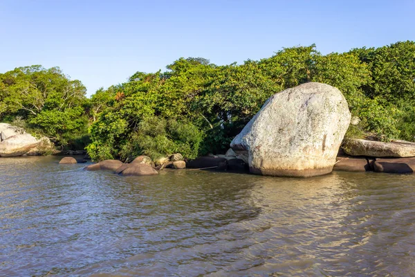 Ilha Das Pedras Isola Brancas Lago Guaiba Rio Grande Sul — Foto Stock